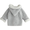 Knit Hooded Jacket, Grey - Sweatshirts - 3