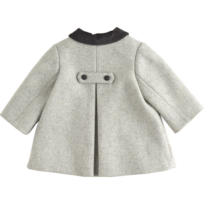 Elegant Baby Coat, Light Grey - Coats - 3