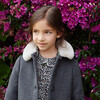 Elegant Dress Coat, Grey - Coats - 3