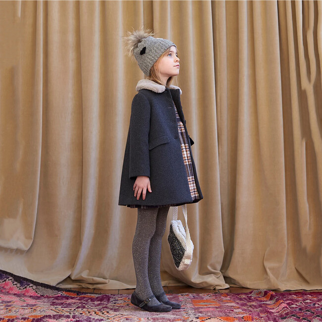 Elegant Dress Coat, Grey - Coats - 4