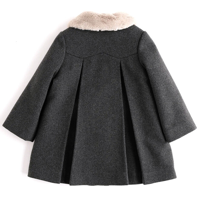 Elegant Dress Coat, Grey - Coats - 5