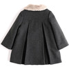 Elegant Dress Coat, Grey - Coats - 5