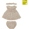 Knitted Doll Outfit 12⅝" - Dress&headband - Dolls - 1 - thumbnail