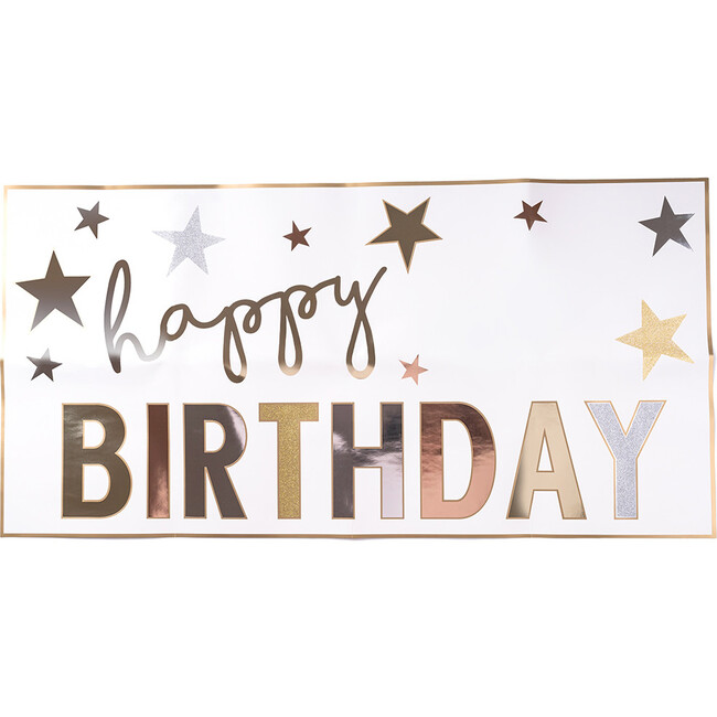 Personalised Happy Birthday Banner and Stickers Set - Decorations - 1