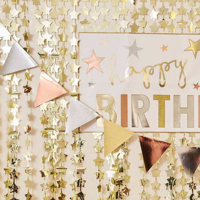 Personalised Happy Birthday Banner and Stickers Set - Favors - 3