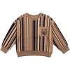 Printed Fleece Top With Pocket, Bear Print - Sweatshirts - 1 - thumbnail