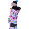 Two Piece Snowsuit, Iridescent Rainbow Print - Snowsuits - 3