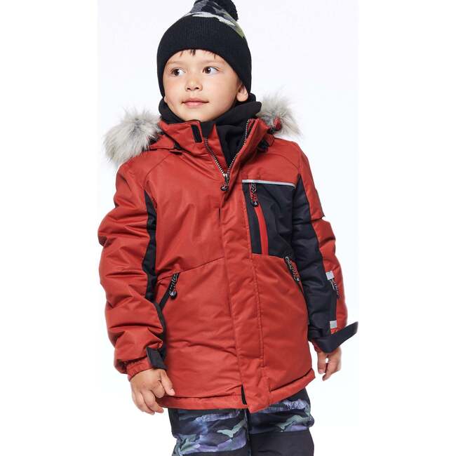 Two Piece Snowsuit, Red And Khaki & Camo
