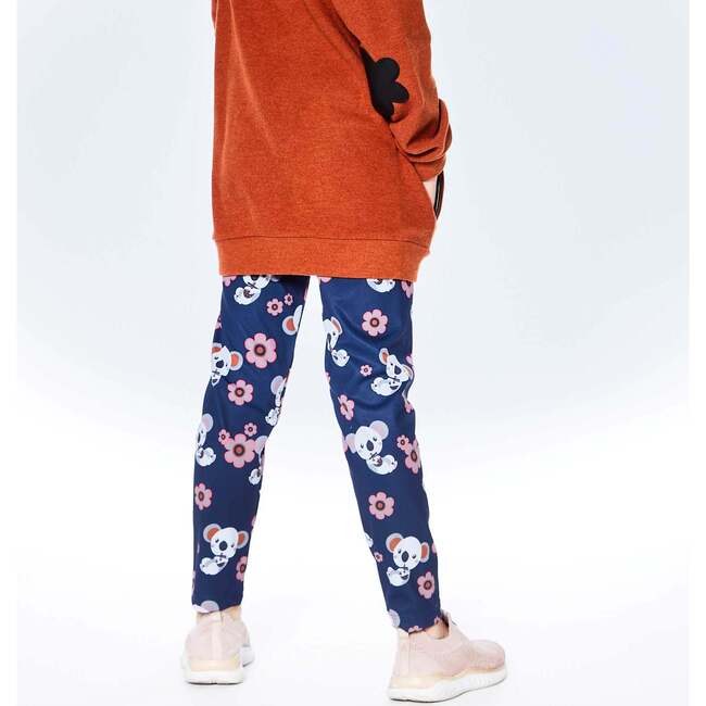 Printed Koalas Legging, Navy Blue - Leggings - 3