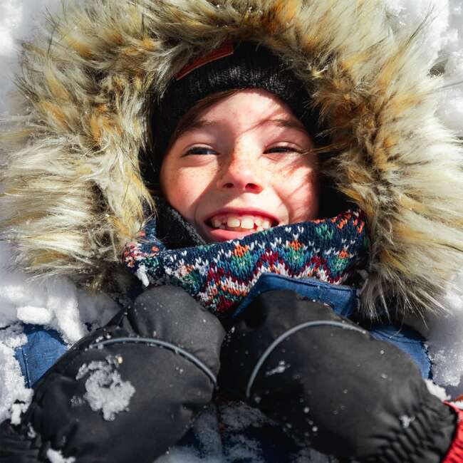 Printed Grizzlys Two Piece Snowsuit, Navy Blue Brown And Dark Grey - Snowsuits - 4