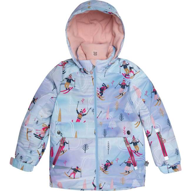 Two Piece Snowsuit, Skiers Print - Snowsuits - 4