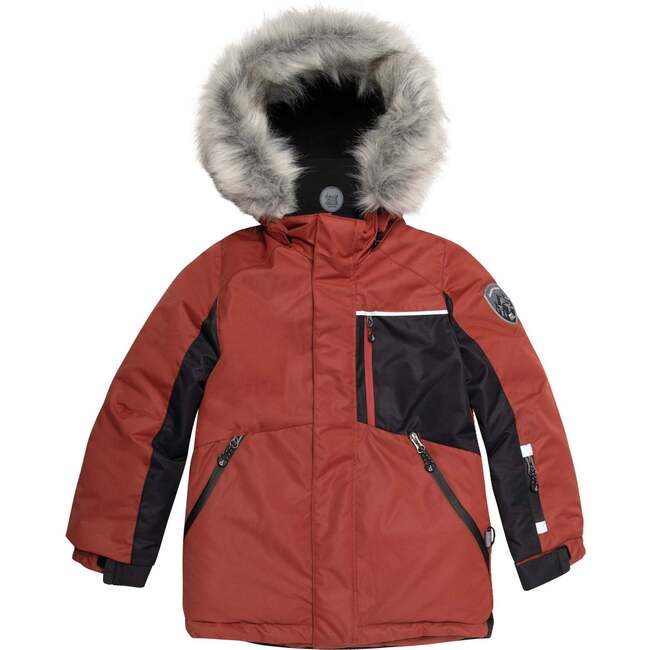 Two Piece Snowsuit, Red And Khaki & Camo - Snowsuits - 4