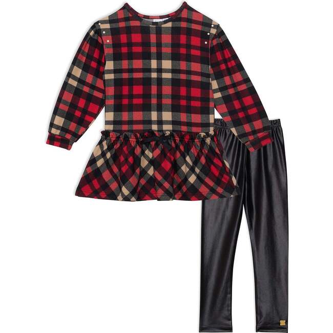 Tunic And Legging Set, Plaid - Mixed Apparel Set - 1