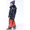 Two Piece Snowsuit Printed Hockey Players, Black And Red - Snowsuits - 3