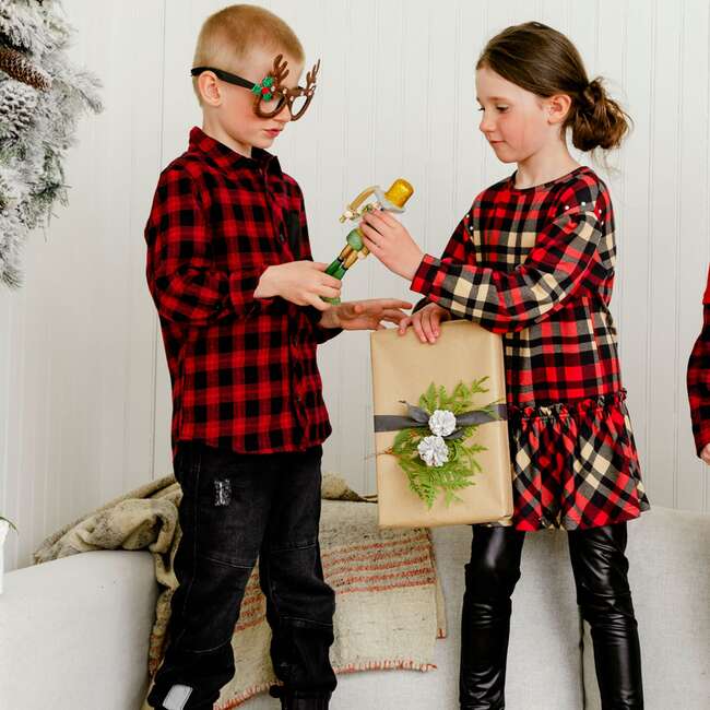 Tunic And Legging Set, Plaid - Mixed Apparel Set - 3