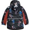 Two Piece Snowsuit Printed Hockey Players, Black And Red - Snowsuits - 5