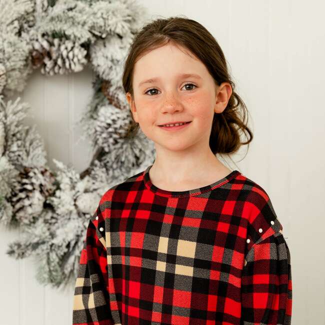 Tunic And Legging Set, Plaid - Mixed Apparel Set - 4