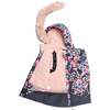 Two Piece Snowsuit With Autumn Flower Print, Grey - Snowsuits - 6