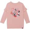 Long Sleeve Tunic With Frill, Light Pink - Tunics - 1 - thumbnail