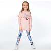 Long Sleeve Tunic With Frill, Light Pink - Tunics - 2