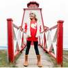 Long Sleeve Tunic With Frill, Red - Tunics - 2 - thumbnail