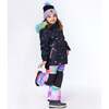 Two Piece Snowsuit, Butterflies And Iridescent Rainbow Print - Snowsuits - 3