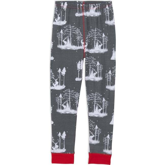 Organic Cotton Christmas Family Two Piece Printed Pajama Set, Deer And Trees - Pajamas - 7