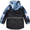 Two Piece Snowsuit With Polar Bear Print, Blue Black Camo - Snowsuits - 5