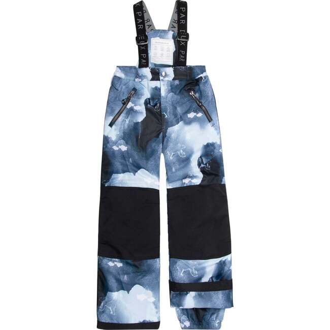 Two Piece Snowsuit With Polar Bear Print, Blue Black Camo - Snowsuits - 7
