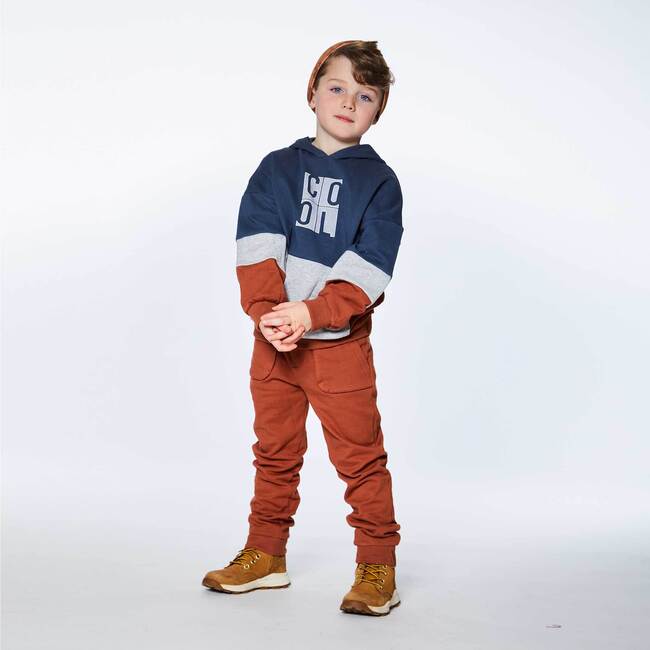 Fleece Sweatpants, Mocha Brown - Sweatpants - 3