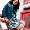 Flared Skirt, Printed Weasels - Skirts - 3