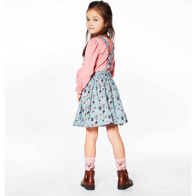 Corduroy Skirt, Printed Flowers - Skirts - 3