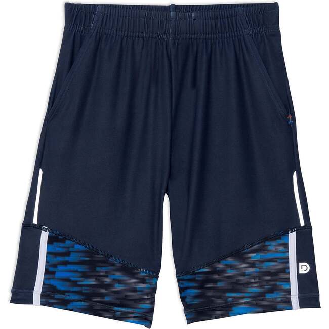 Athletic Short, Royal Blue Orange White Iron Blue - Shorts - 1