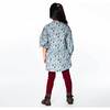 Baby Corduroy Long Sleeve Tunic, Printed Flowers - Shirts - 2