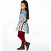 Baby Corduroy Long Sleeve Tunic, Printed Flowers - Shirts - 3