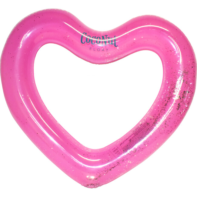 Glitter Heart Pool Float, Pink