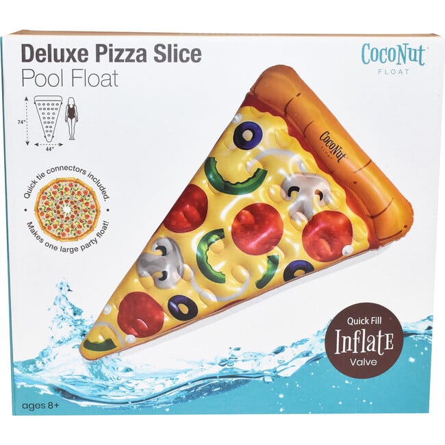 Deluxe Pizza Slice Pool Float, Multicolors - Pool Floats - 2