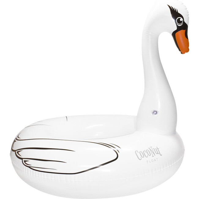 Majestic Swan Pool Float, White