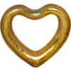 Glitter Heart Pool Float, Gold - Pool Floats - 2