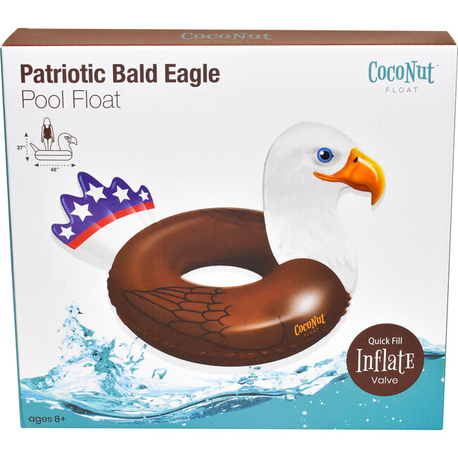 Patriotic Bald Eagle Pool Float, Multicolors - Pool Floats - 4