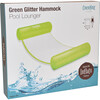 Glitter Hammock Pool Lounger, Green - Pool Floats - 5