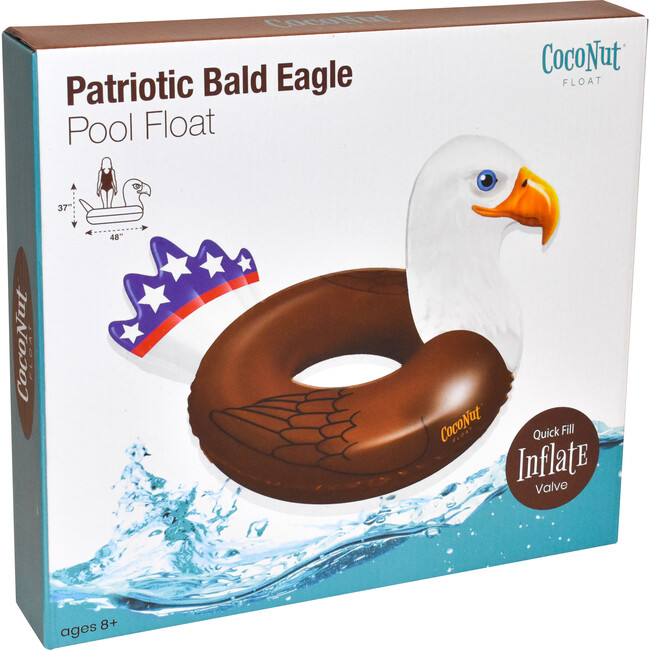 Patriotic Bald Eagle Pool Float, Multicolors - Pool Floats - 5