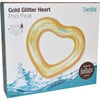 Glitter Heart Pool Float, Gold - Pool Floats - 6