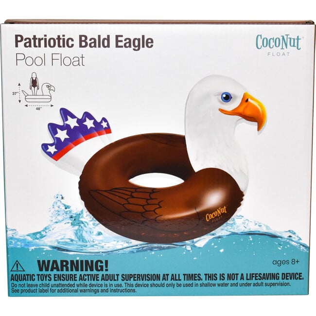 Patriotic Bald Eagle Pool Float, Multicolors - Pool Floats - 7