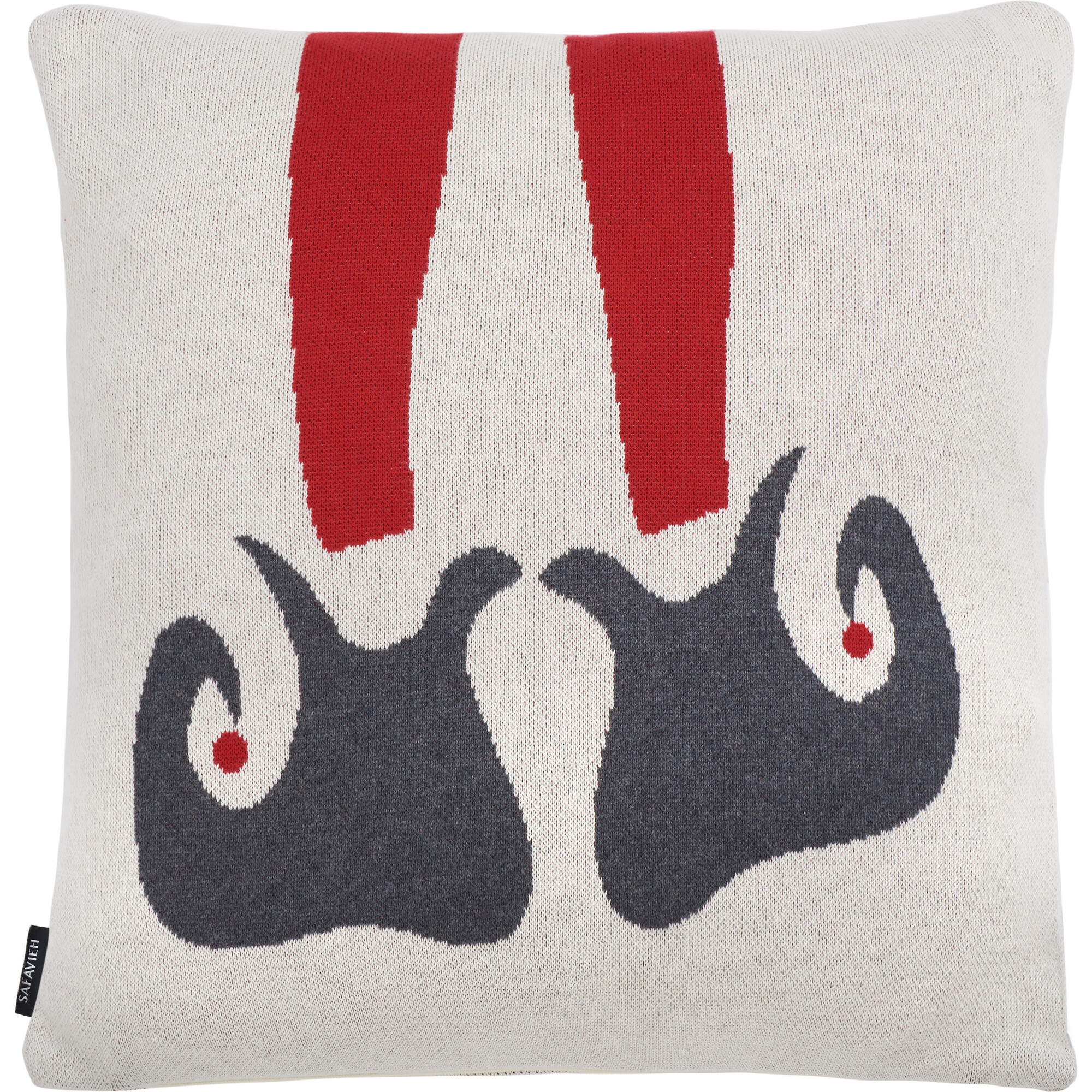 Santas Helper Pillow, Red - Pillows - 1