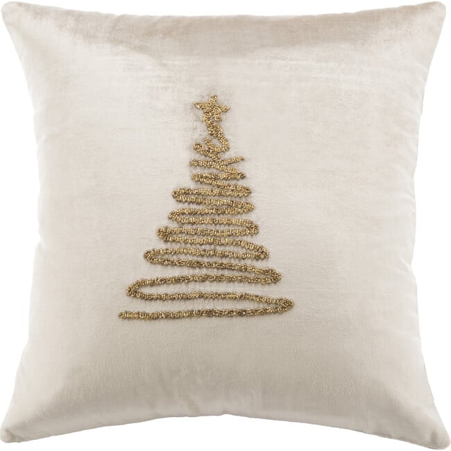 Enchanted Evergreen Pillow, Beige