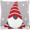 Peppermint Elves Pillow, Grey - Pillows - 1 - thumbnail