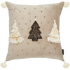 Celine Tree Pillow, Beige - Pillows - 1 - thumbnail