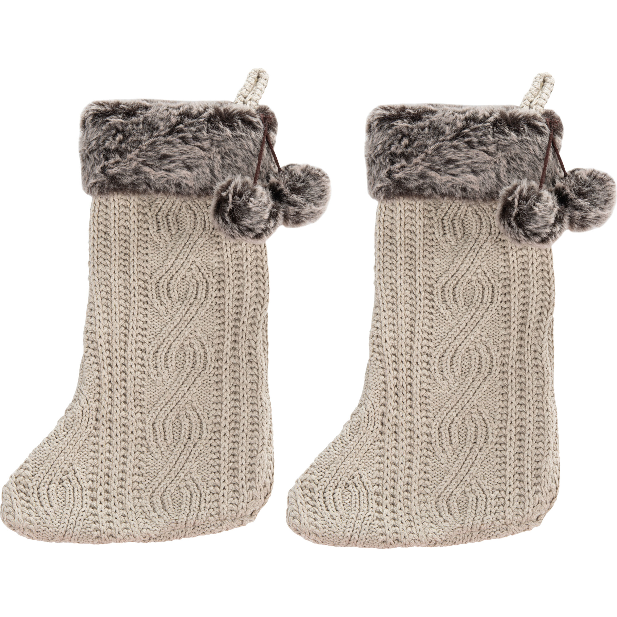 Gingerbread Stocking, Beige - Stockings - 1
