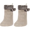 Gingerbread Stocking, Beige - Stockings - 1 - thumbnail